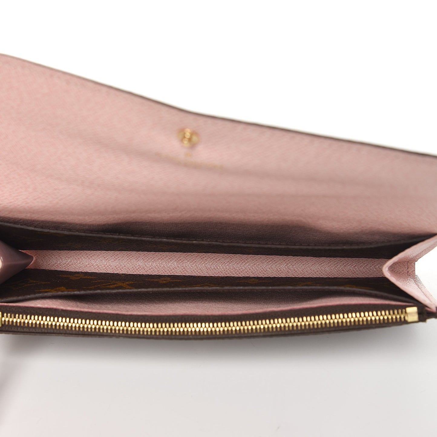 Monogram Emilie Wallet Rose Ballerine