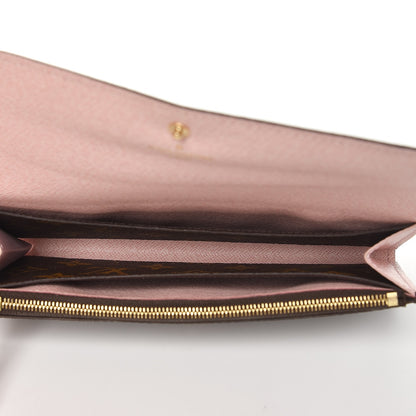 Louis Vuitton Monogram Emilie Wallet Rose Ballerine 6 of 10