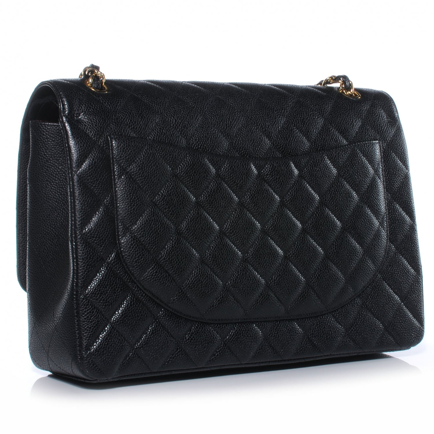 Chanel Caviar Quilted Maxi Double Flap Black 3 of 9