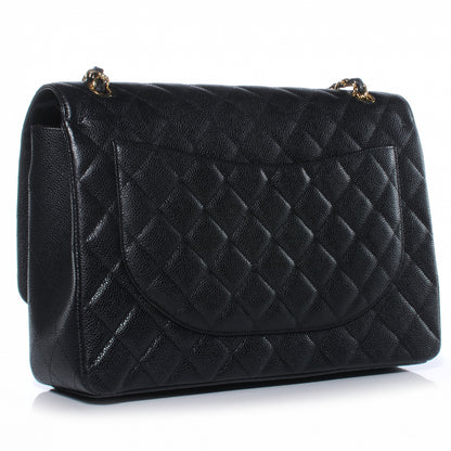Chanel Caviar Quilted Maxi Double Flap Black 3 of 9