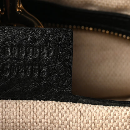 Gucci Pebbled Calfskin Medium Soho Chain Shoulder Bag Black 7 of 10
