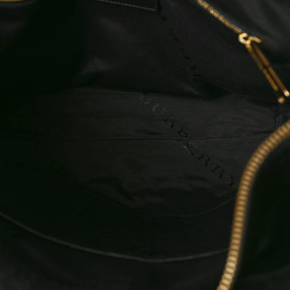 Burberry Heritage Grain Check Embossed Medium Dewsbury Tote Black 5 of 8