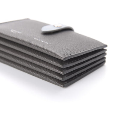 Celine Grained Shiny Calfskin Accordion Card Holder Grey 7 of 10