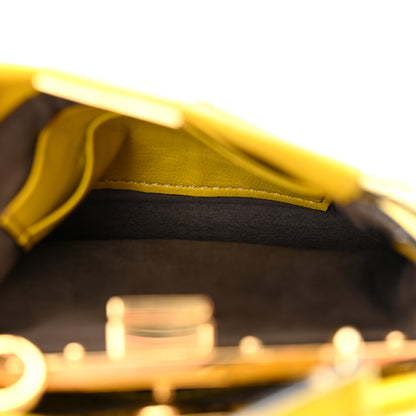 Fendi Shiny Nappa Micro Peekaboo Iconic Satchel Lime 5 of 12