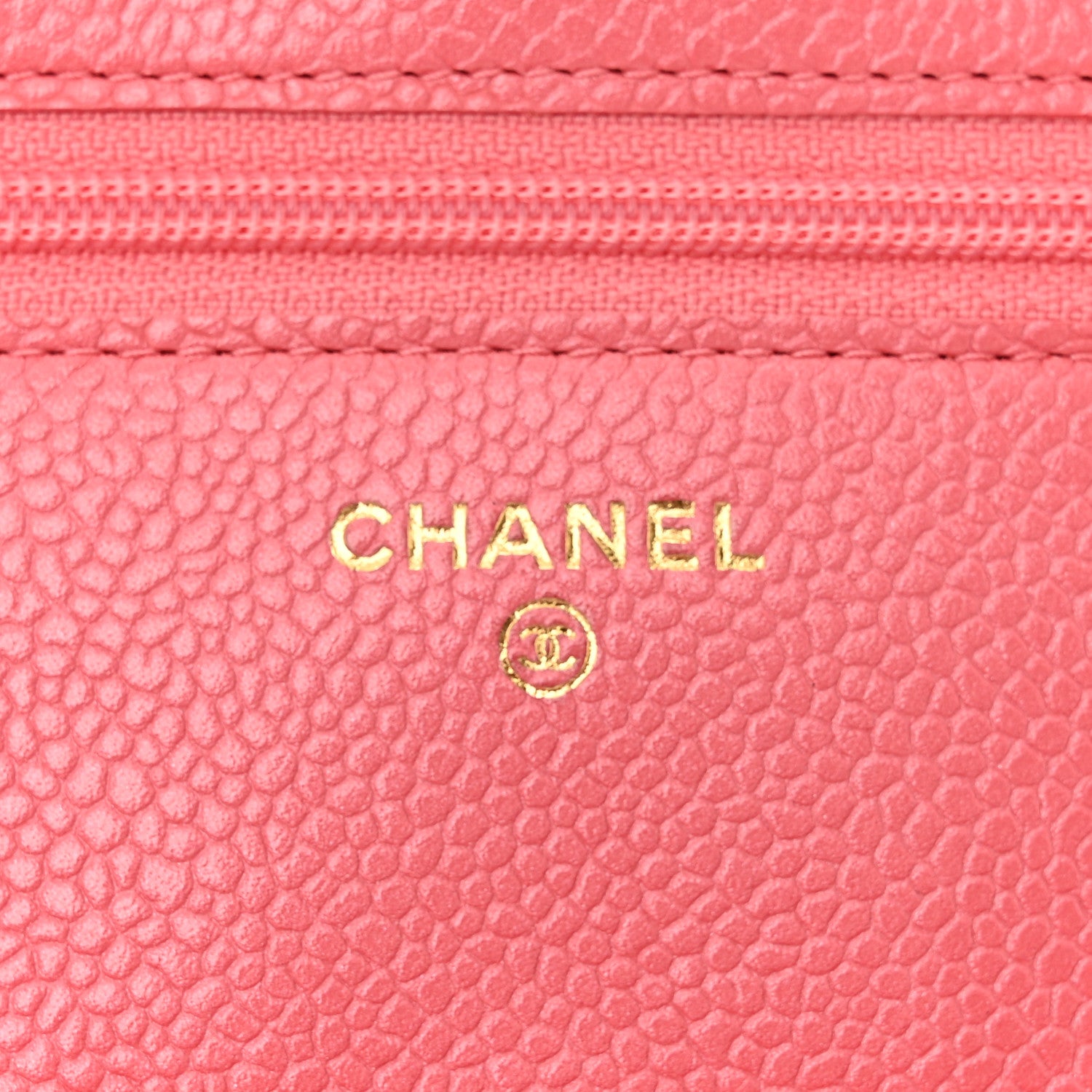 Chanel Caviar Quilted Wallet on Chain WOC Pink 6 of 12