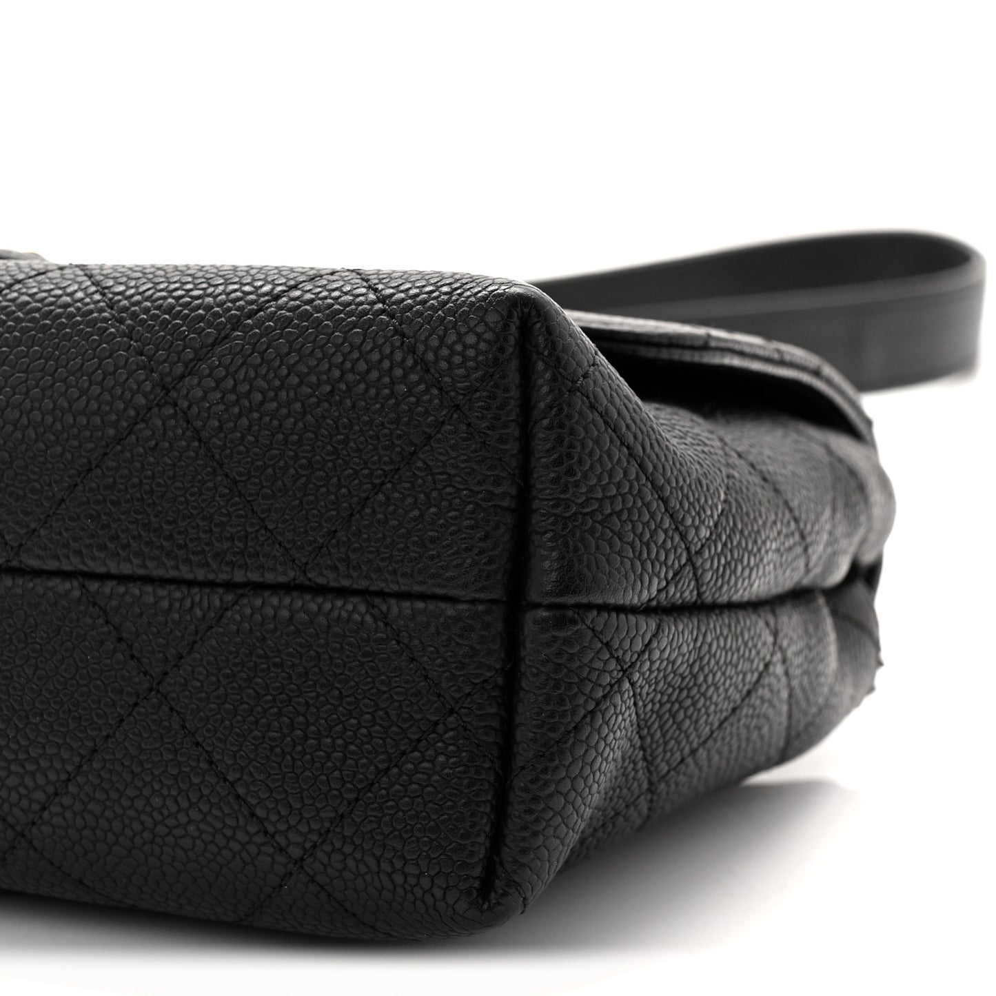 Caviar Quilted City Walk Flap Black