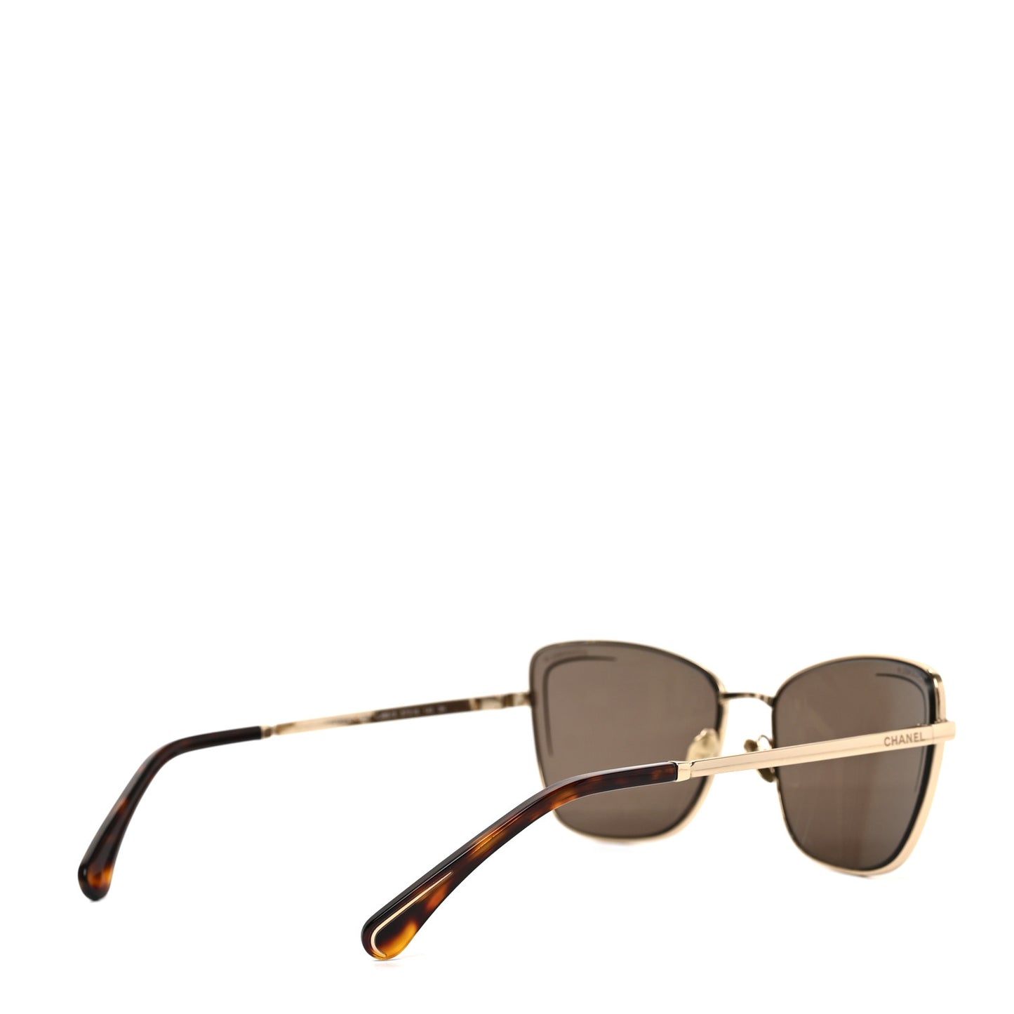 Metal Cat Eye Sunglasses 4267 Brown