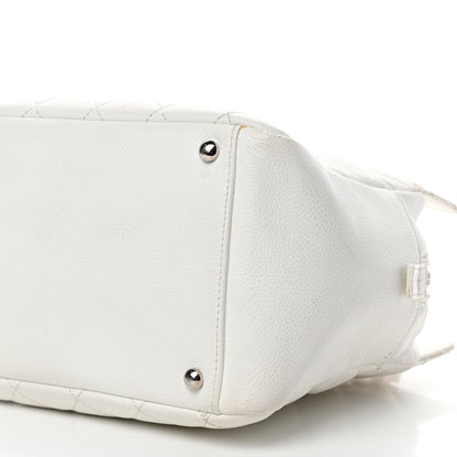Chanel Caviar Quilted Petit Timeless Tote PTT White 10 of 22