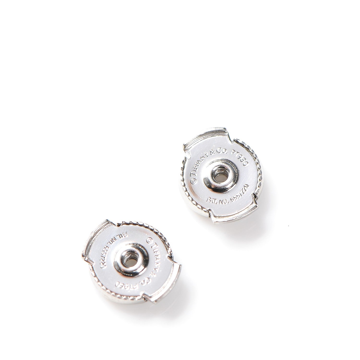 Tiffany Platinum Diamond .64ct Small Victoria Earrings 5 of 5