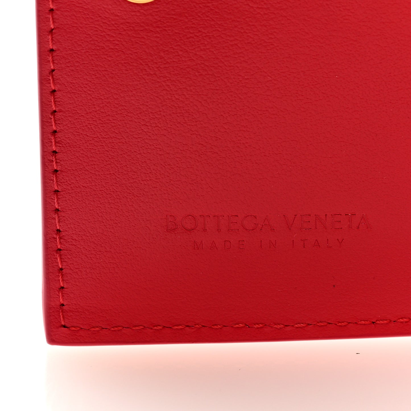 Calfskin Padded Zip Card Holder Nail Polish