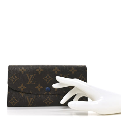 Louis Vuitton Monogram Emilie Wallet Blue 2 of 8