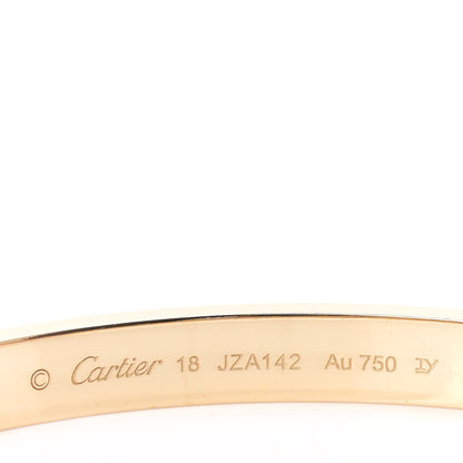Cartier 18K Yellow Gold LOVE Bracelet 18 5 of 7