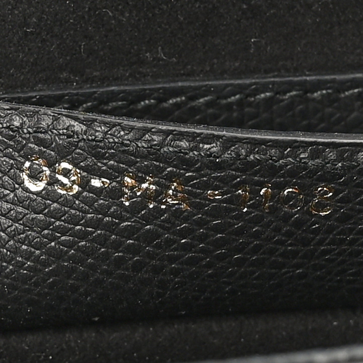 Grained Calfskin Saddle Bag Black