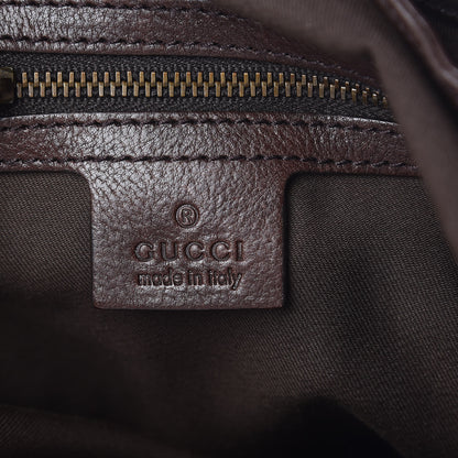 Gucci Guccissima Medium Interlocking Icon Shoulder Bag Dark Brown 6 of 7