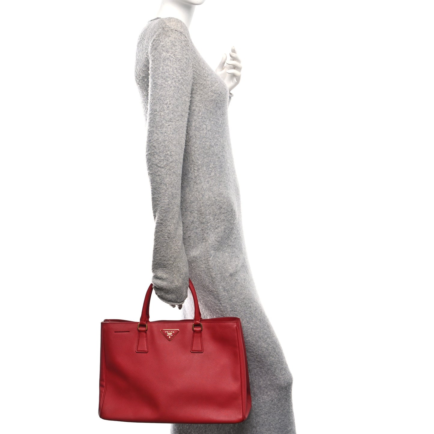 Saffiano Lux Large Tote Fuoco
