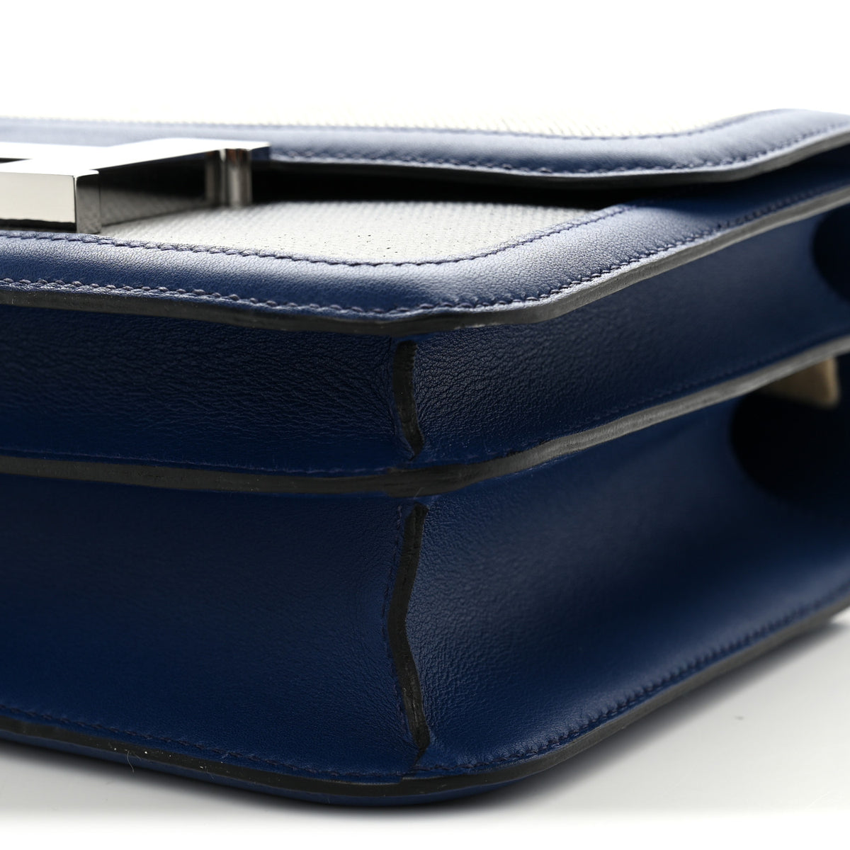Hermes Swift Toile Constance 24 Bleu Saphir Black Ecru 10 of 11