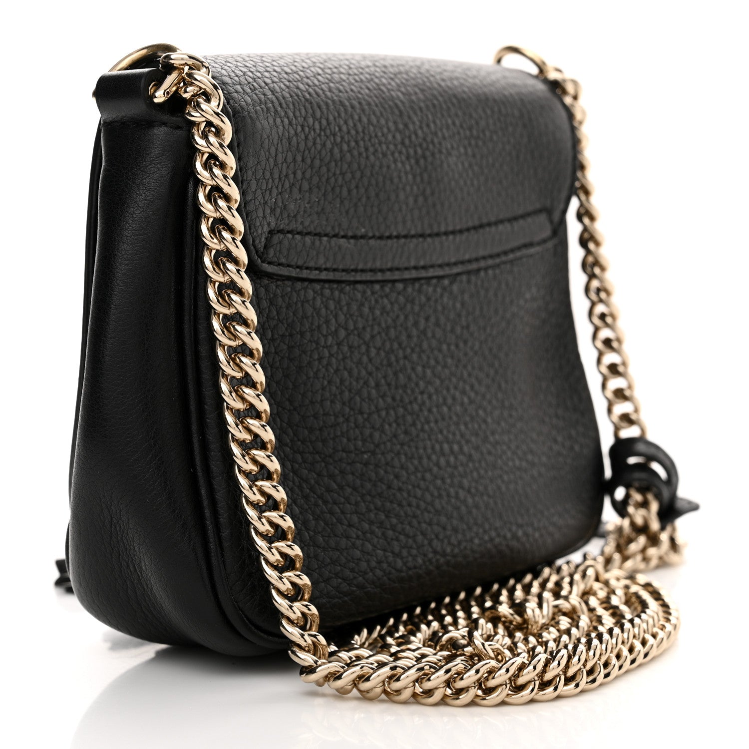 Gucci Pebbled Calfskin Small Soho Flap Crossbody Black 3 of 11
