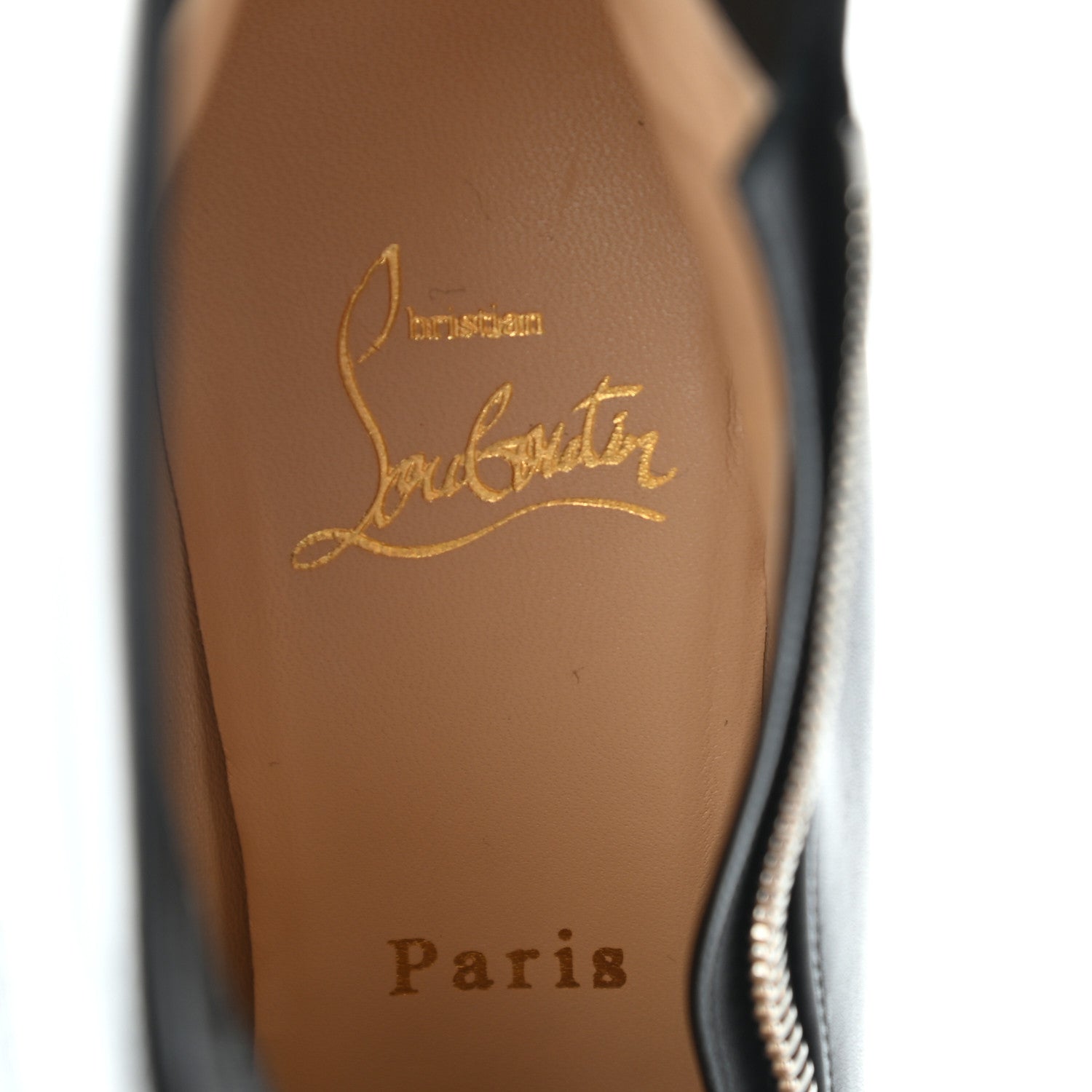 Christian Louboutin Calfskin Santiazip 65 Ankle Bootie 35 Black 7 of 7
