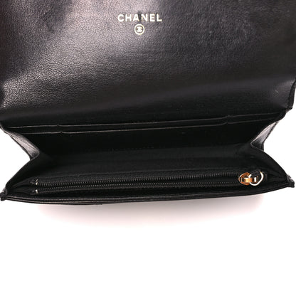 Chanel Lambskin Quilted Medium Chanel 19 Flap Wallet Black 5 of 12