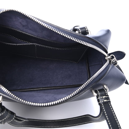 Celine Lambskin Small Soft Cube Satchel Navy 4 of 4