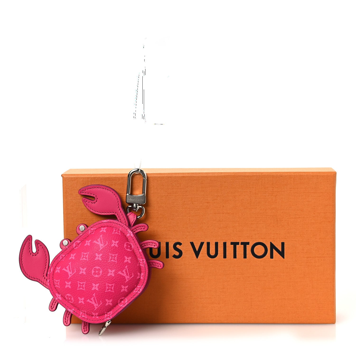 Louis Vuitton Monogram Crab Bag Charm Rose Pondichery 6 of 6