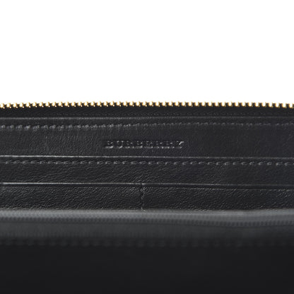 Burberry House Check Bridle Calfskin Ziggy Zip Around Wallet Black 8 of 9