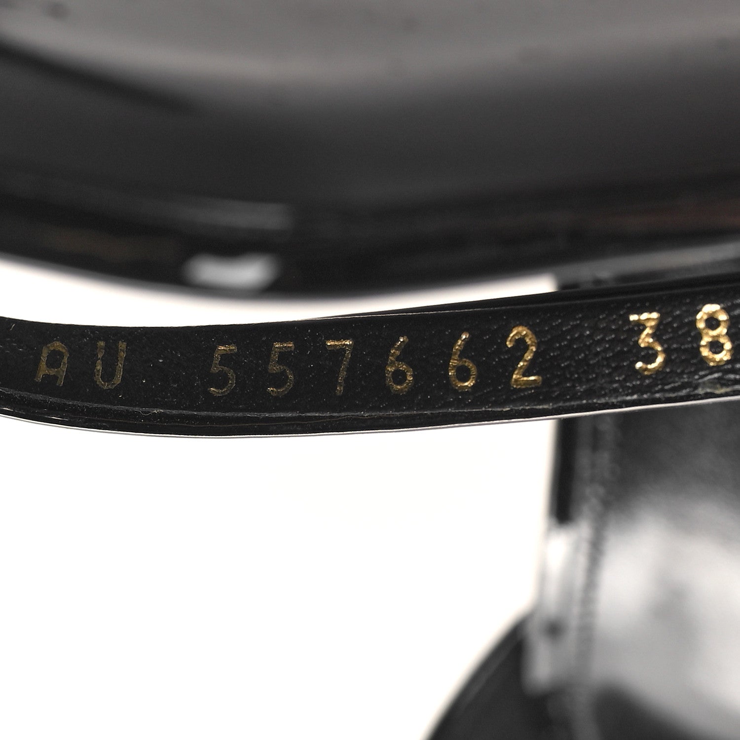 Saint Laurent Patent Calfskin Opyum 110 Sandals 38 Black Gold 6 of 9