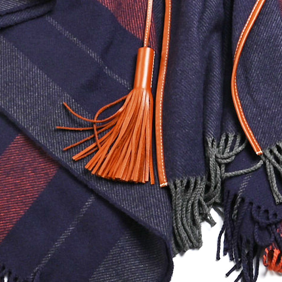 Merino Wool Cashmere Rocabar Poncho Gris