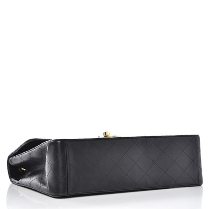 Chanel Lambskin Quilted XL Jumbo Single Flap Black 5 of 10