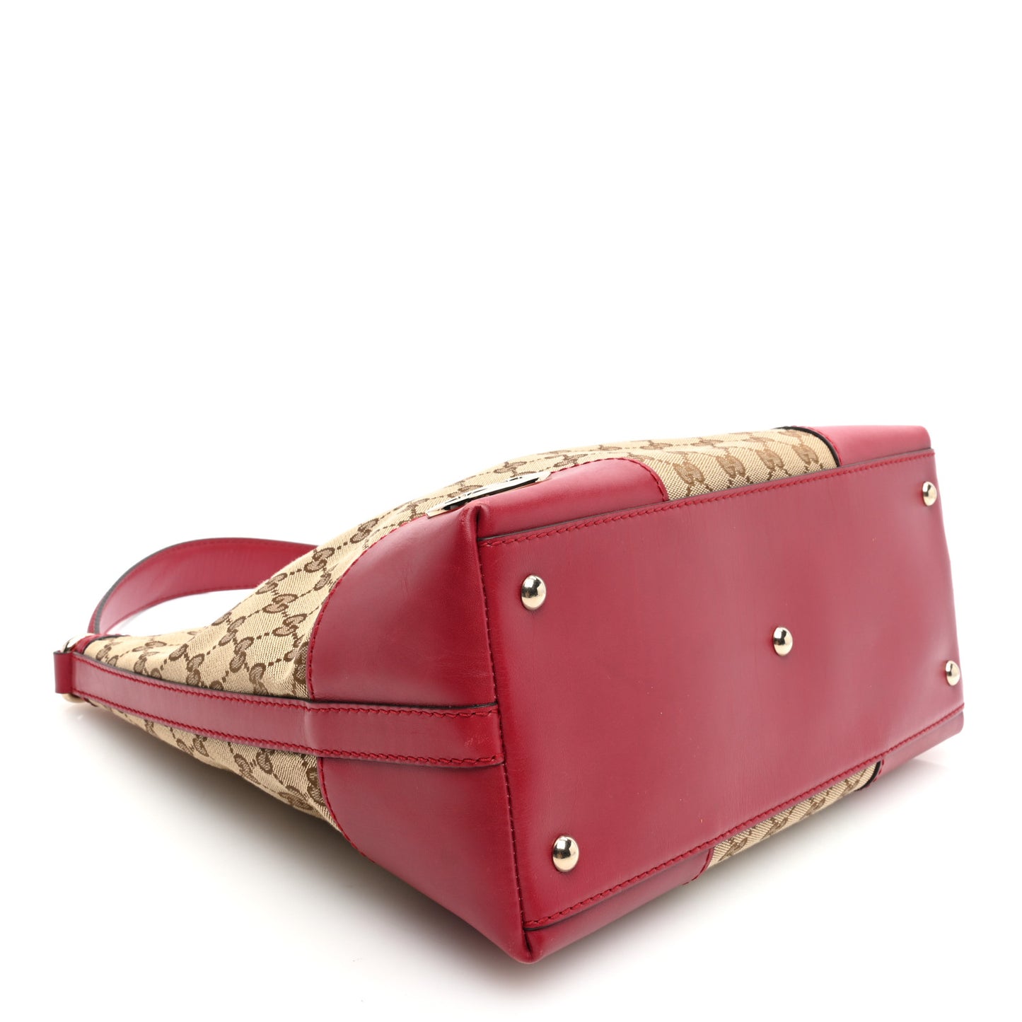 Monogram Medium Lovely Heart Hobo Red