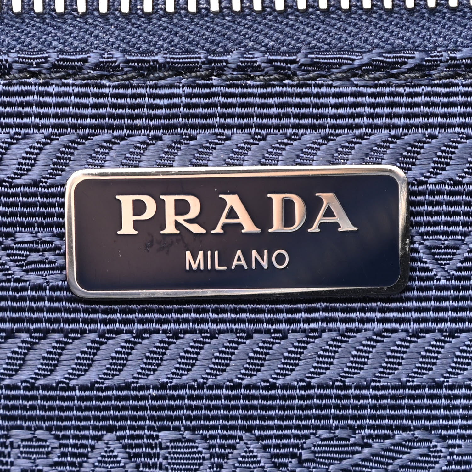 Prada Nylon Tessuto Impuntu Quilted Bandoliera Crossbody Bag Baltico 6 of 10