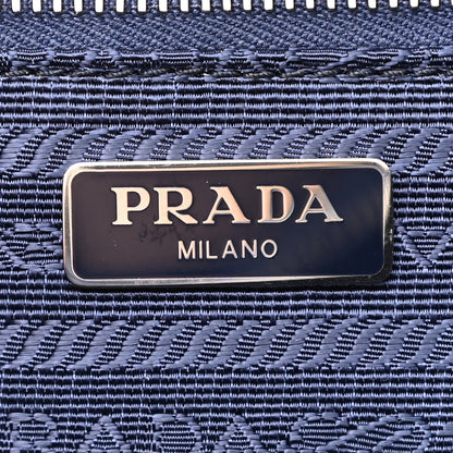 Prada Nylon Tessuto Impuntu Quilted Bandoliera Crossbody Bag Baltico 6 of 10