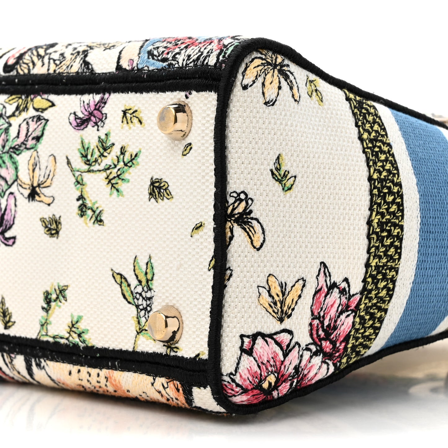 Canvas D-Constellation Embroidered Medium Lady D-Lite Latte Multicolor