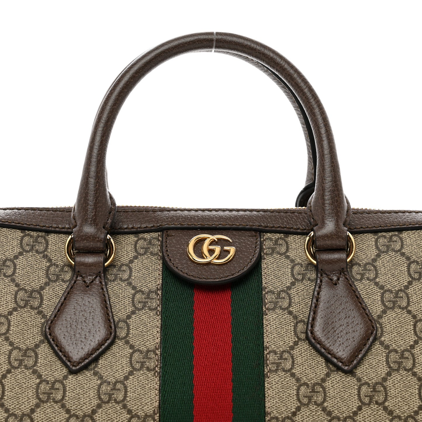 GG Supreme Monogram Web Medium Ophidia Boston Brown