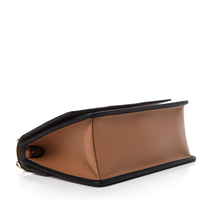 Fendi Vitello Century F is Fendi FF Embossed Kan I Shoulder Bag Orzo Tobacco 5 of 11