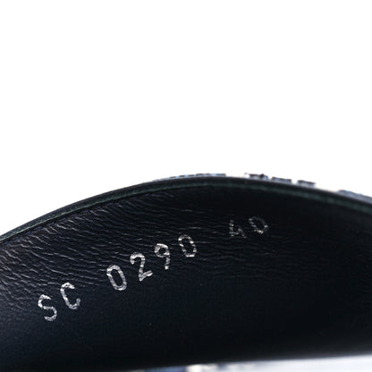 Louis Vuitton Canvas Since 1854 Jumbo Flatform Mule Sandals 40 Blue 8 of 8