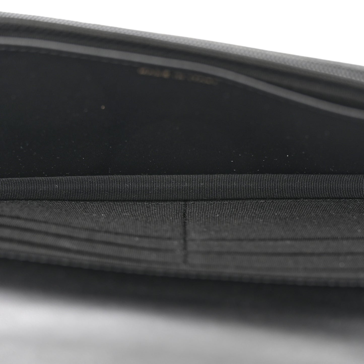 Lambskin Quilted Trendy CC Wallet On Chain WOC Black