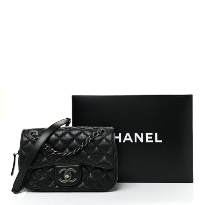 Chanel Aged Calfskin Quilted Small Easy Flap Black 13 of 13
