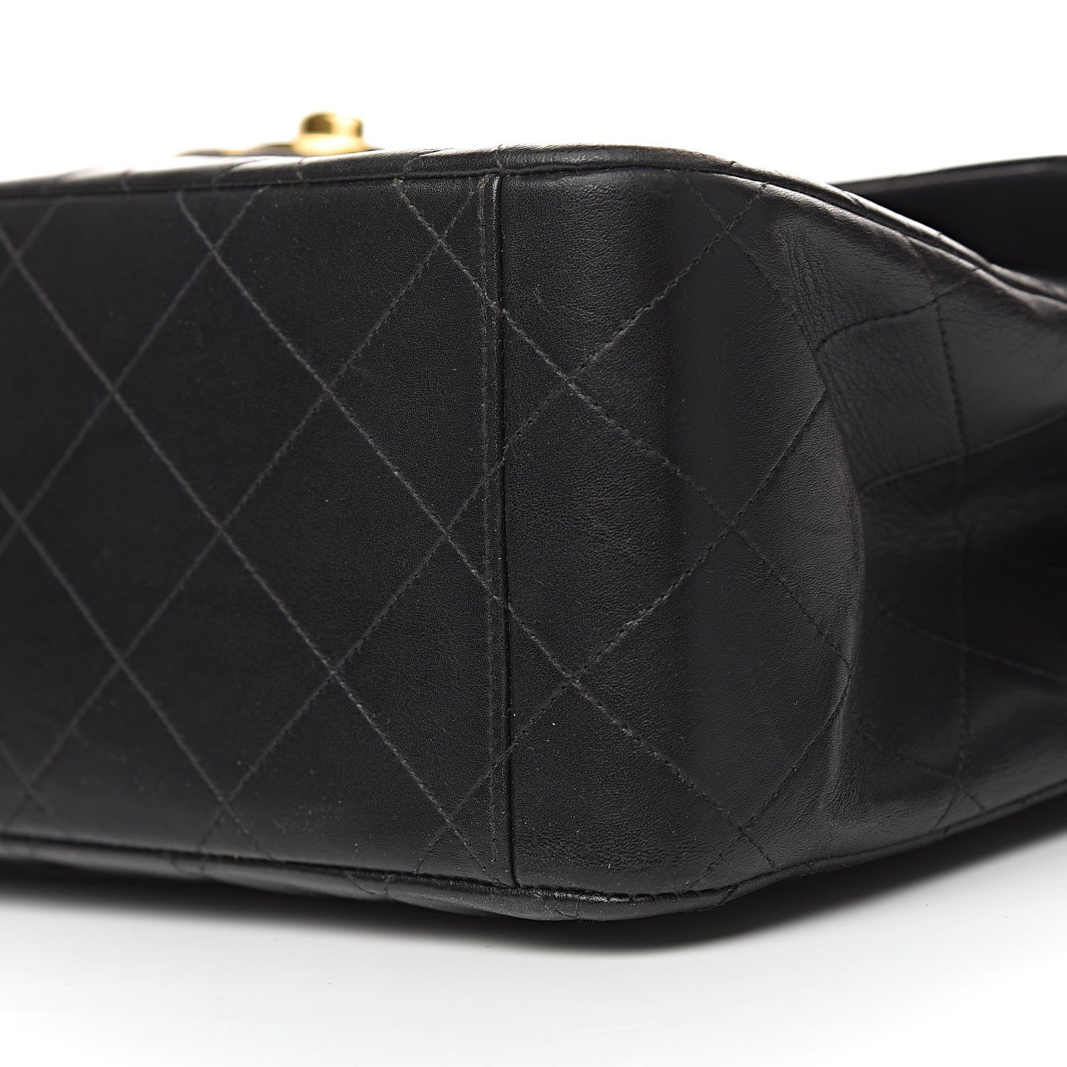 Chanel Lambskin Quilted XL Jumbo Single Flap Black 16 of 17