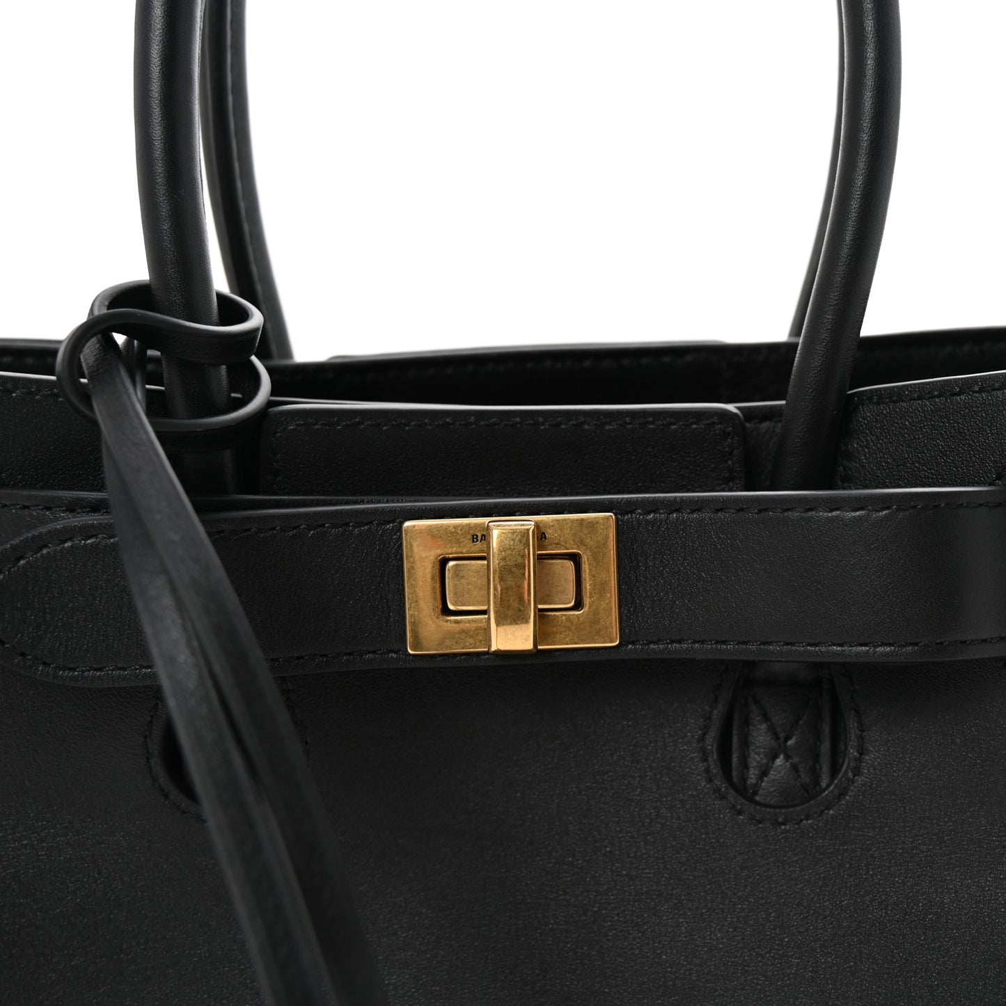 Smooth Calfskin Mini Bel Air Carry All Bag Black