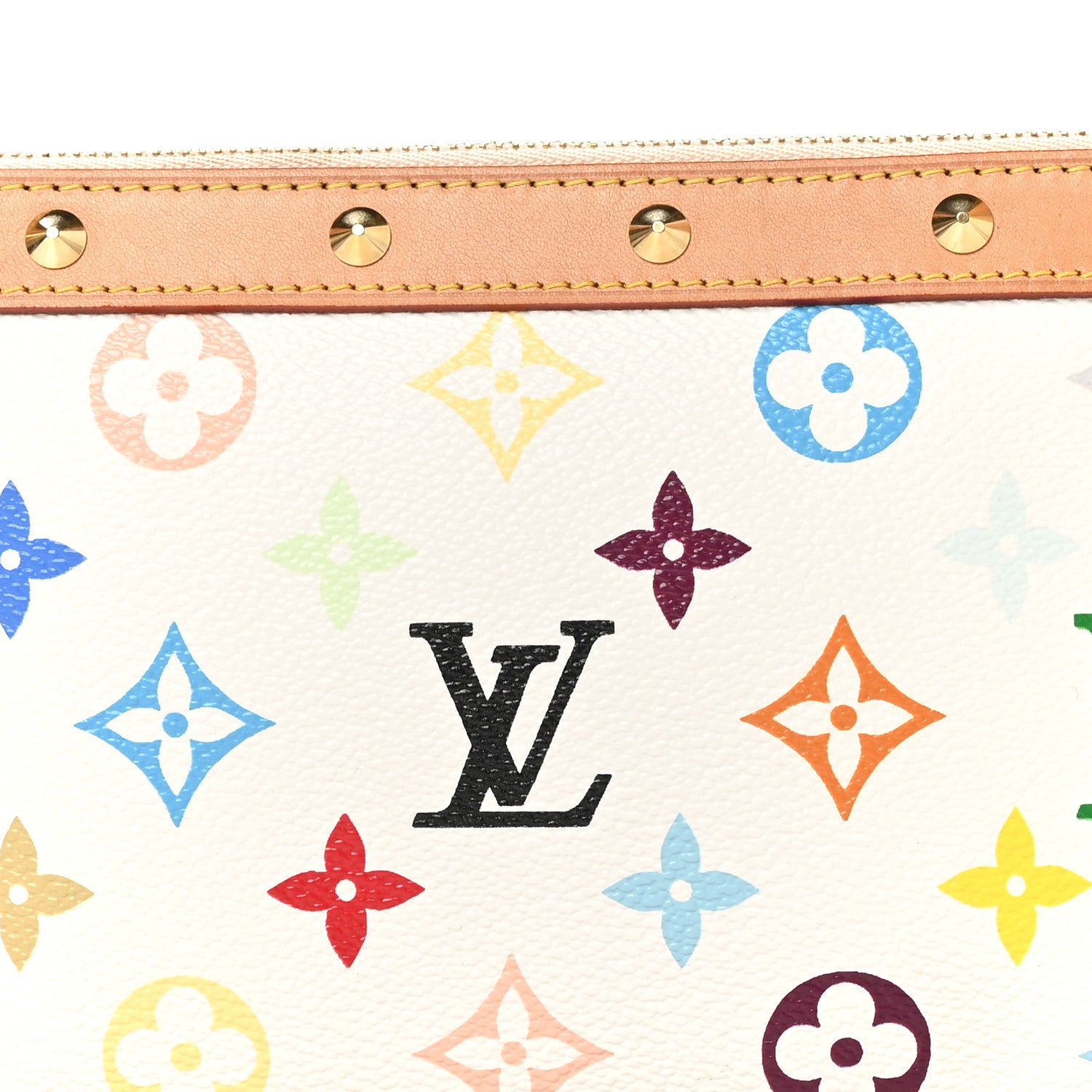 Louis Vuitton Monogram Multicolor Pochette Accessories White 8 of 11