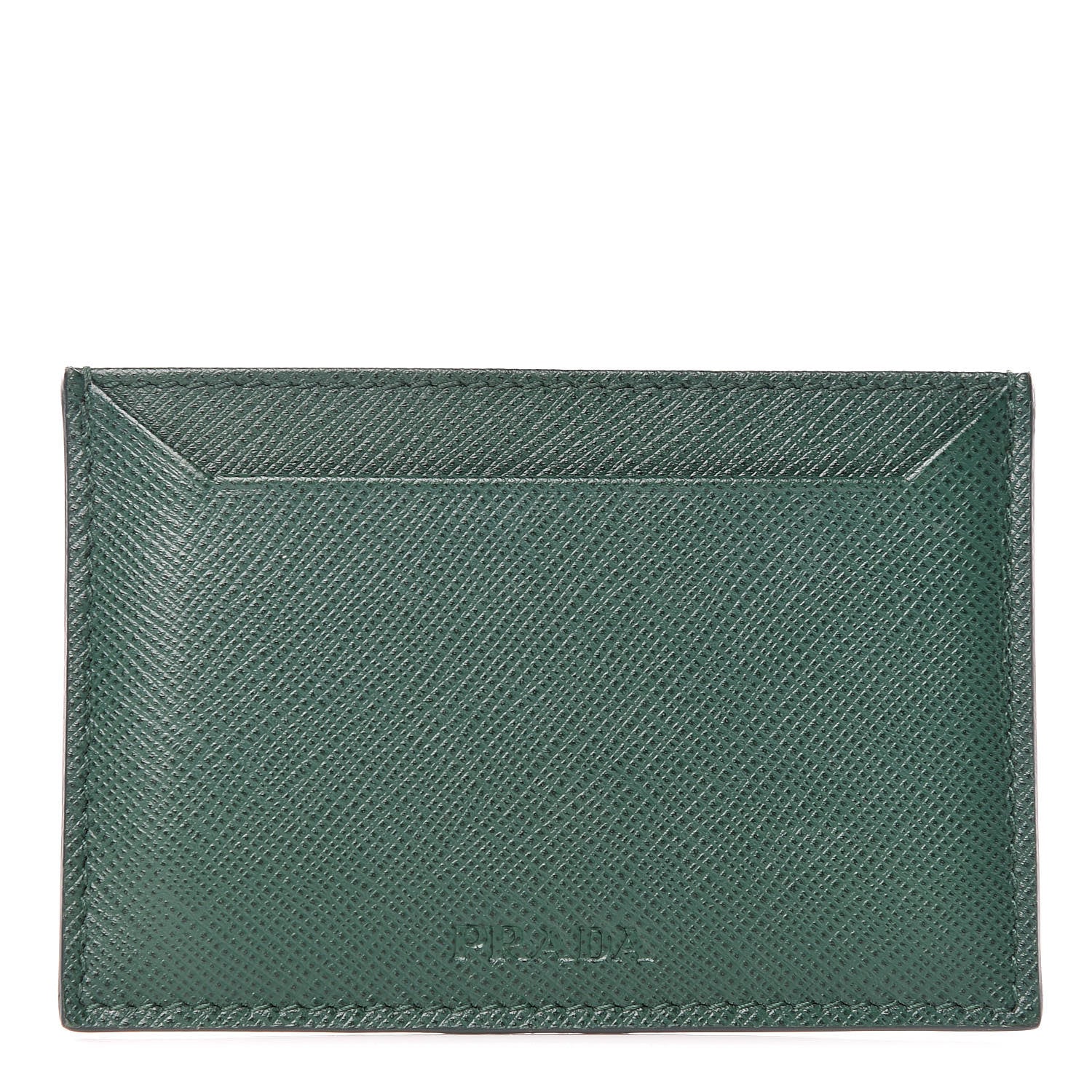 Prada Saffiano Card Case Biliardo 1 of 9