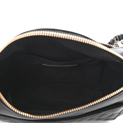 Chanel Lambskin Quilted Waist Bag Fanny Pack Black 6 of 12