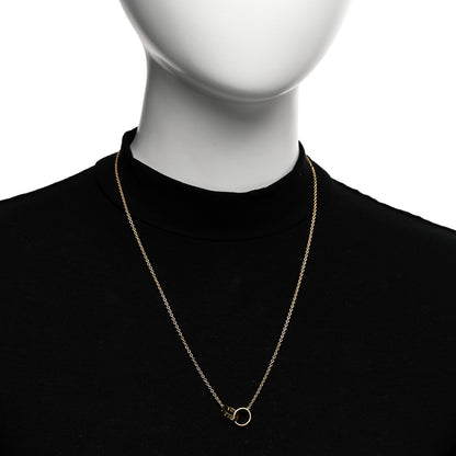 Cartier 18K Yellow Gold Interlocking LOVE Necklace 2 of 5