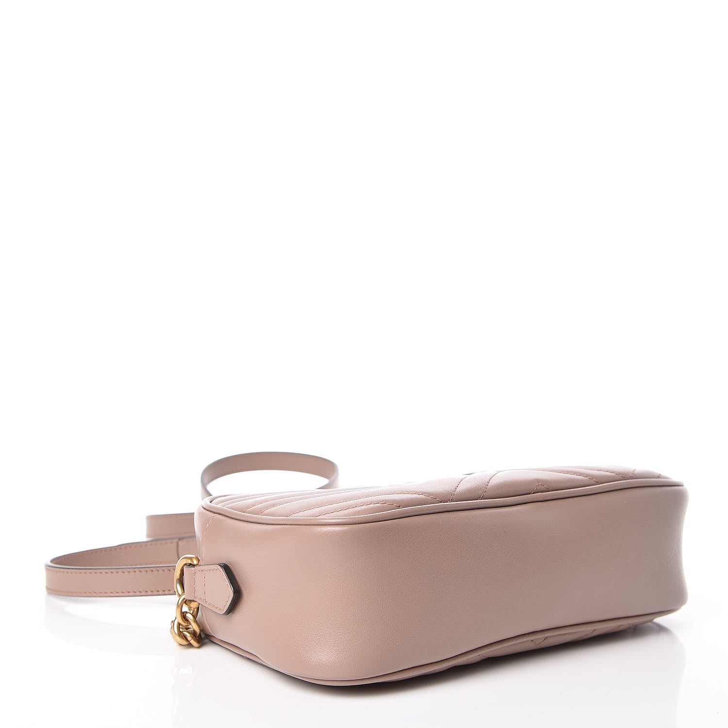 Gucci Calfskin Matelasse Small GG Marmont Chain Shoulder Bag Porcelain Rose 4 of 10