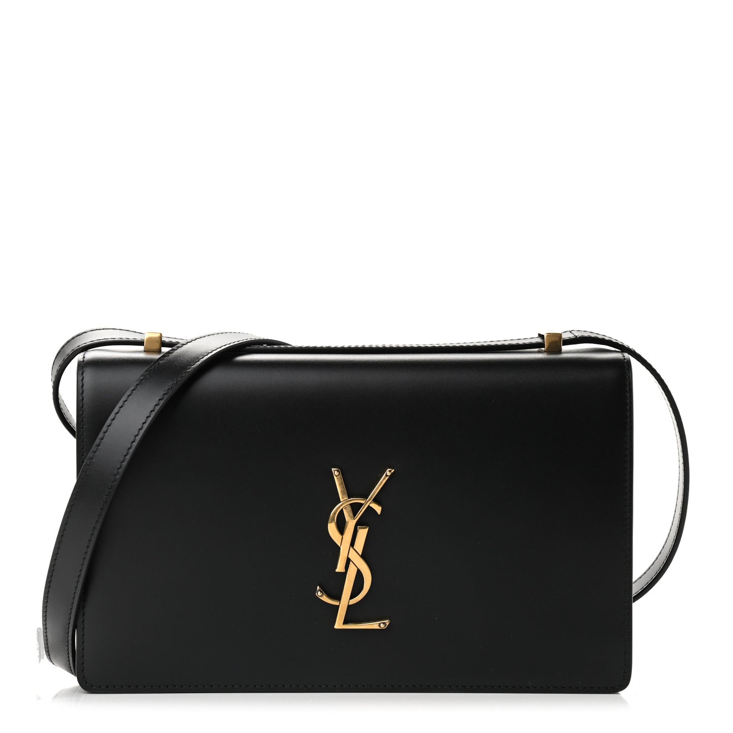 Smooth Calfskin Shoulder Bag Black
