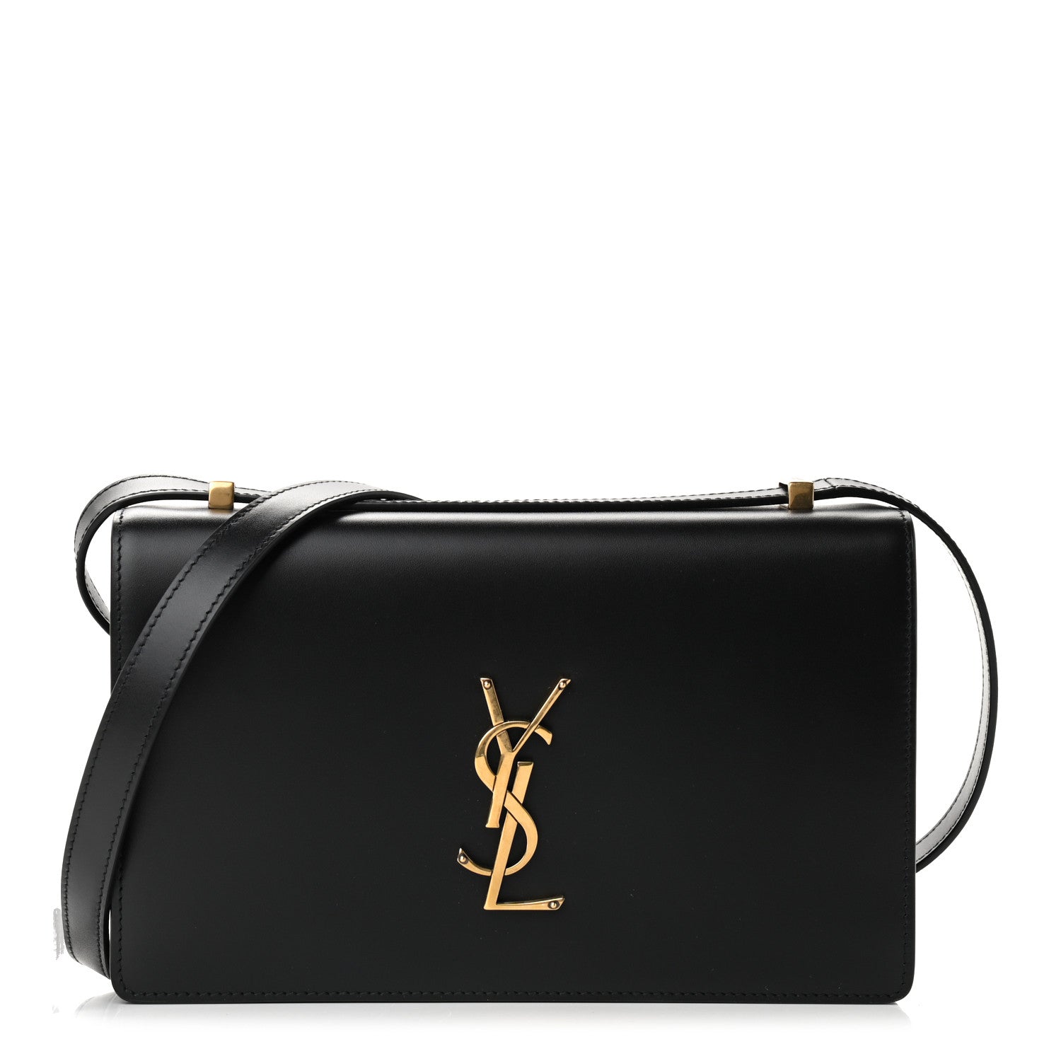 Saint Laurent Smooth Calfskin Shoulder Bag Black 1 of 8