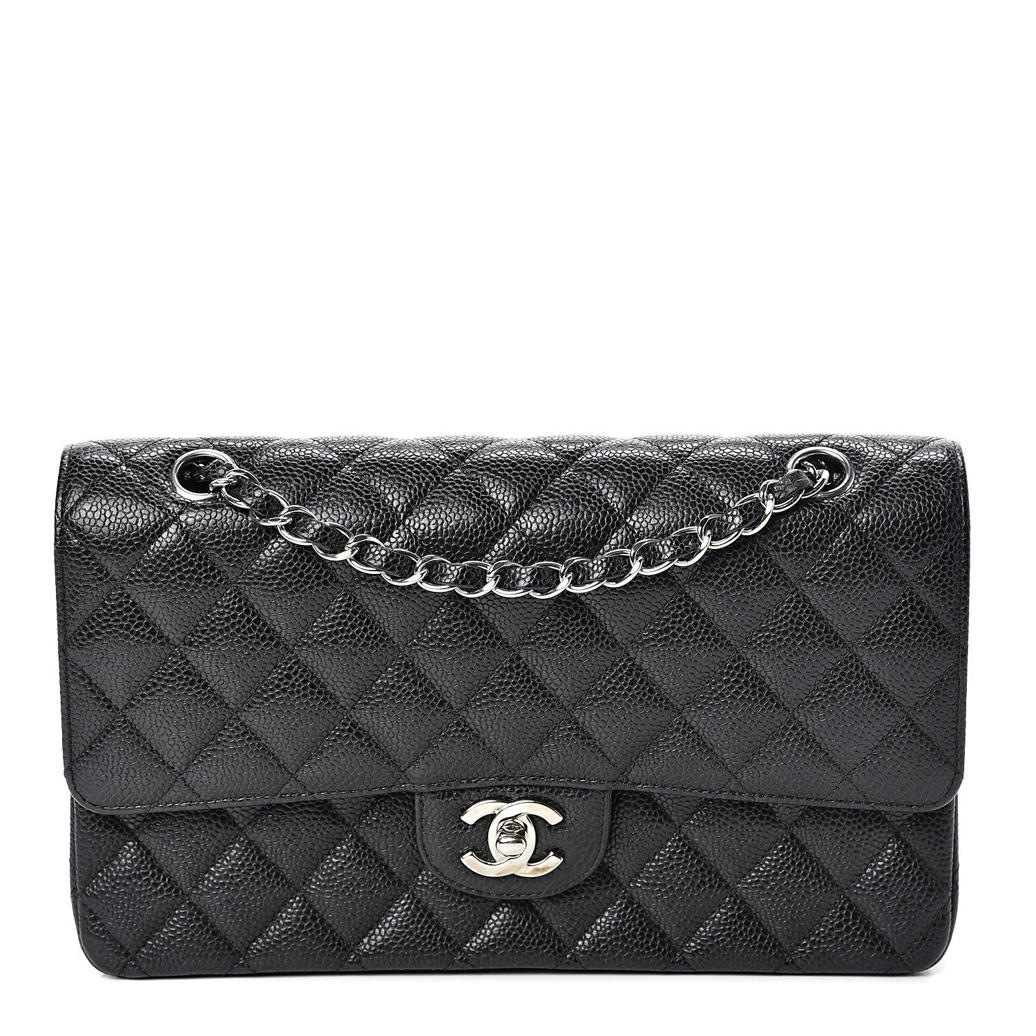 Chanel Caviar Quilted Medium Double Flap Black 1 of 13