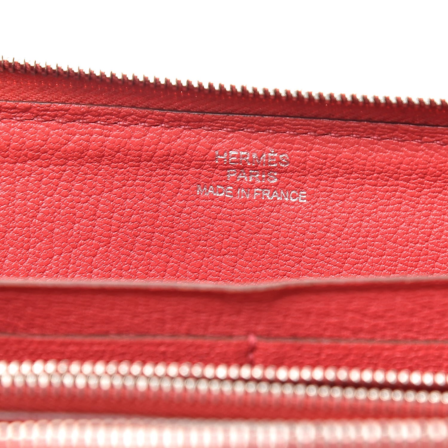 Hermes Chevre Mysore Perforated H Azap Wallet Bougainvillea 6 of 13