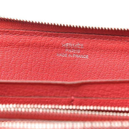 Hermes Chevre Mysore Perforated H Azap Wallet Bougainvillea 6 of 13
